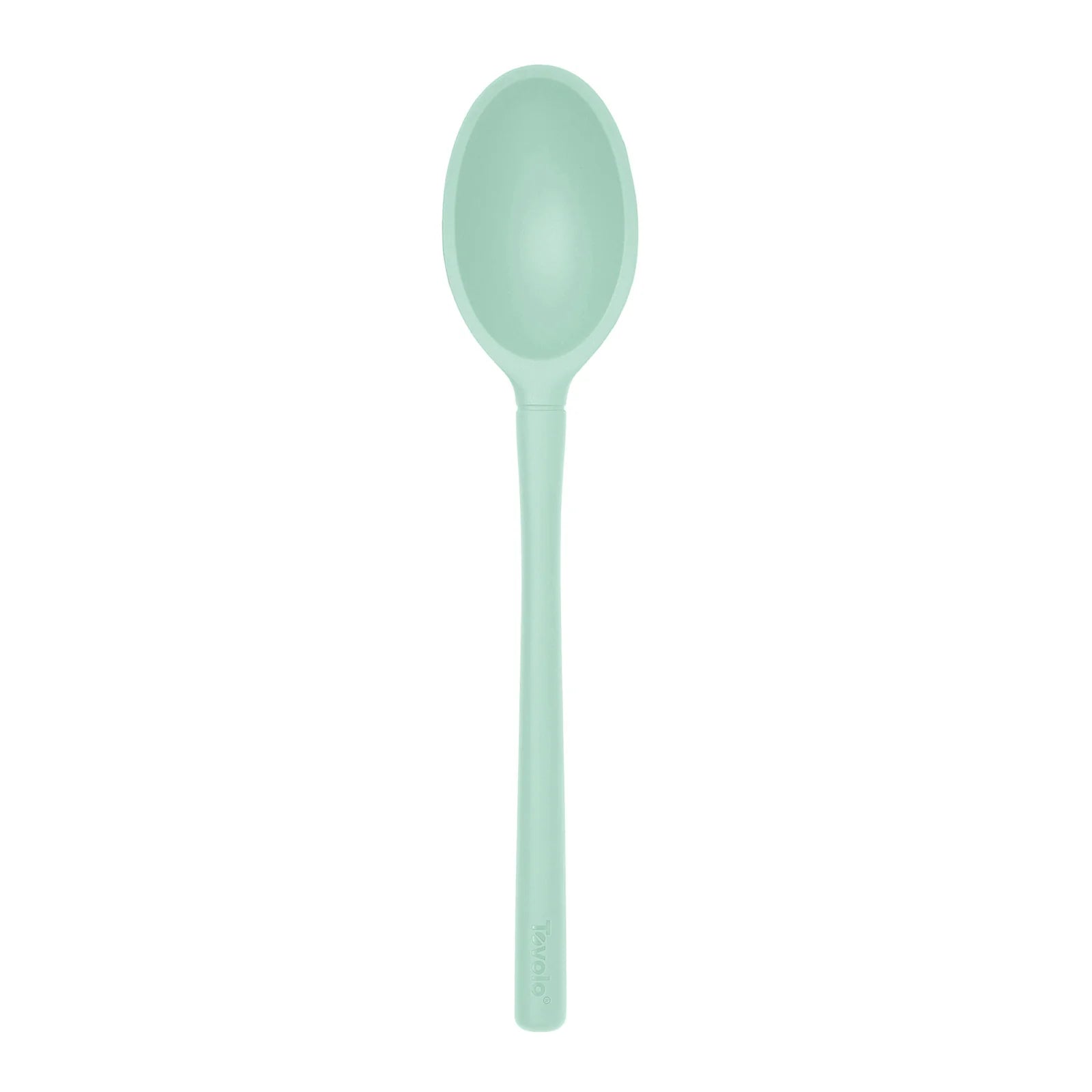 Spoon, Solid, Small Deep Flex-Core silicone Lt Aqua TOVO 1001003
