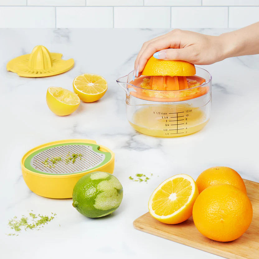 Citrus Juicer & Zester All-in-One yellow TOVO 1001027