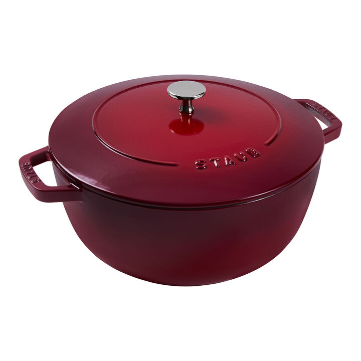 Cast Iron Dutch Ovens 5qt French Oven Cherry STAUB 1003620
