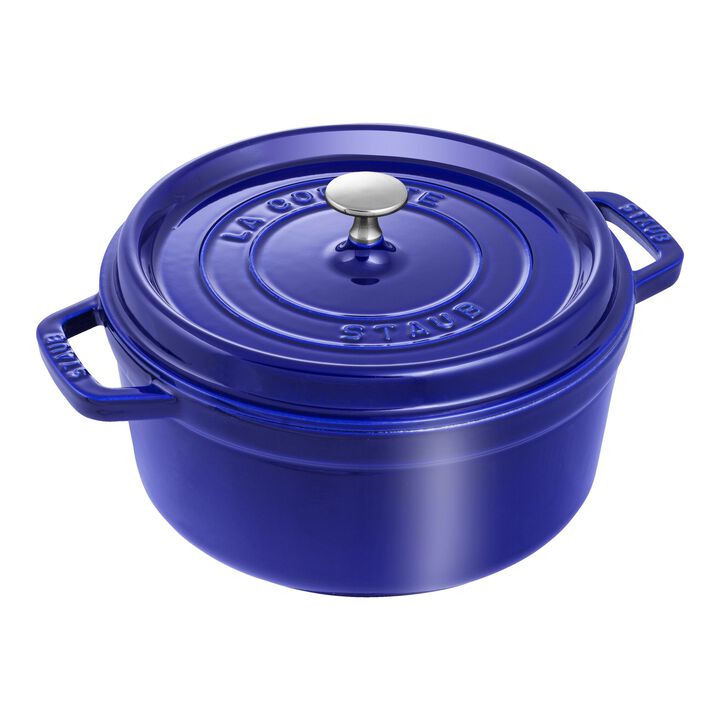 Cast Iron 4qt Dutch Oven Dk Blue STAUB 1004297