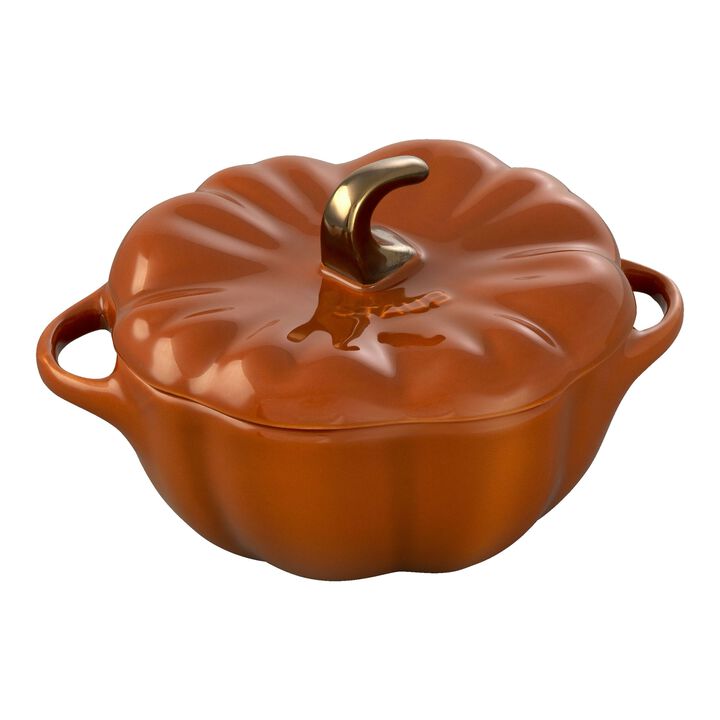 Baking Dish Pumpkin Stoneware 24oz Burnt Oran STAUB 1004818