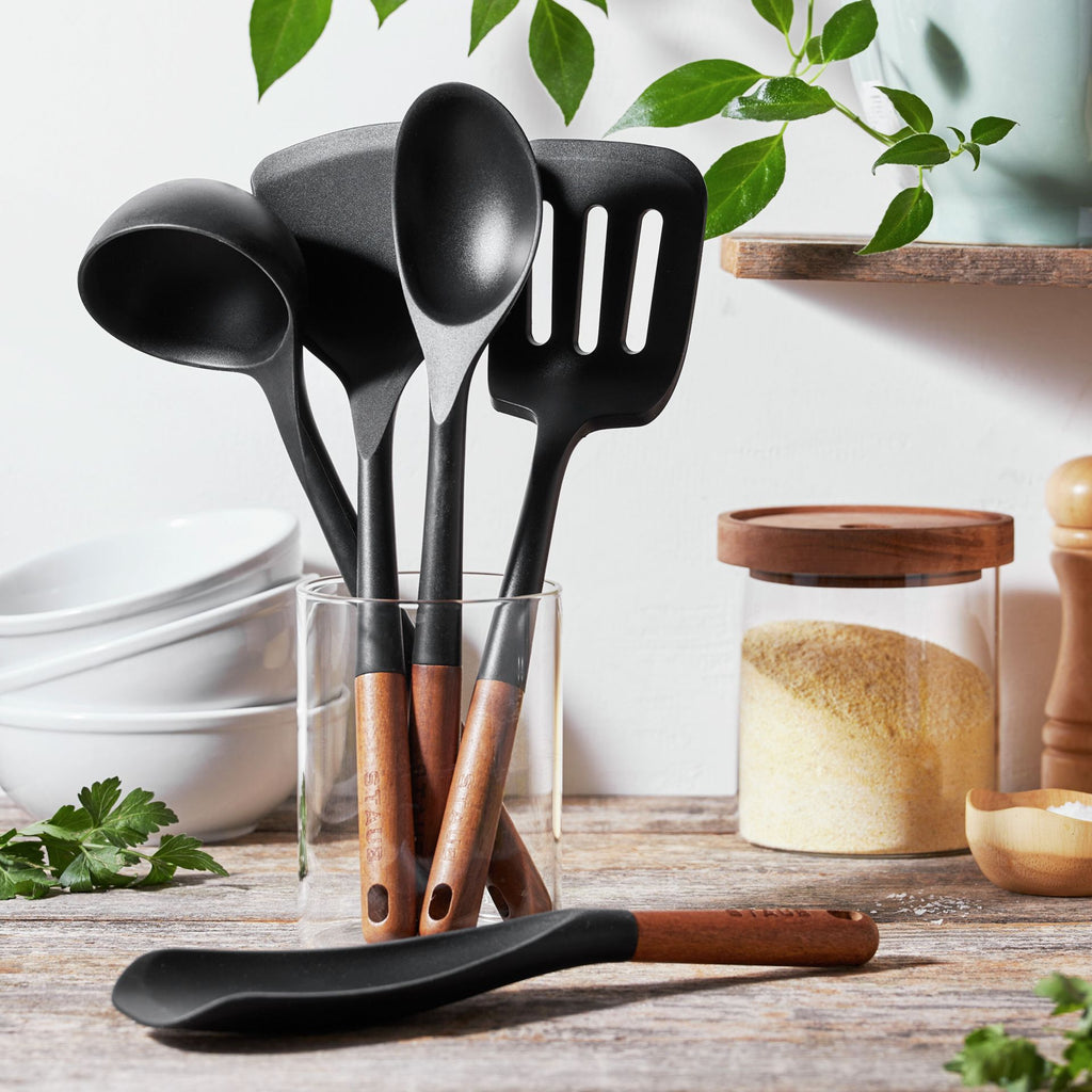 5pc Utensil Set sili/wood STAUB 1027297