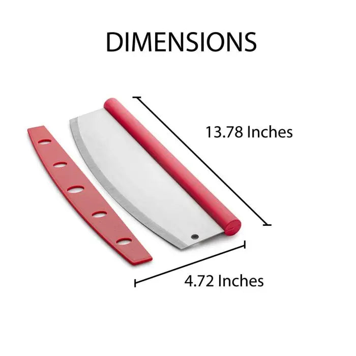 Pizza Cutter w/Blade Guard Luca's Rocking Fantes HIC 22159