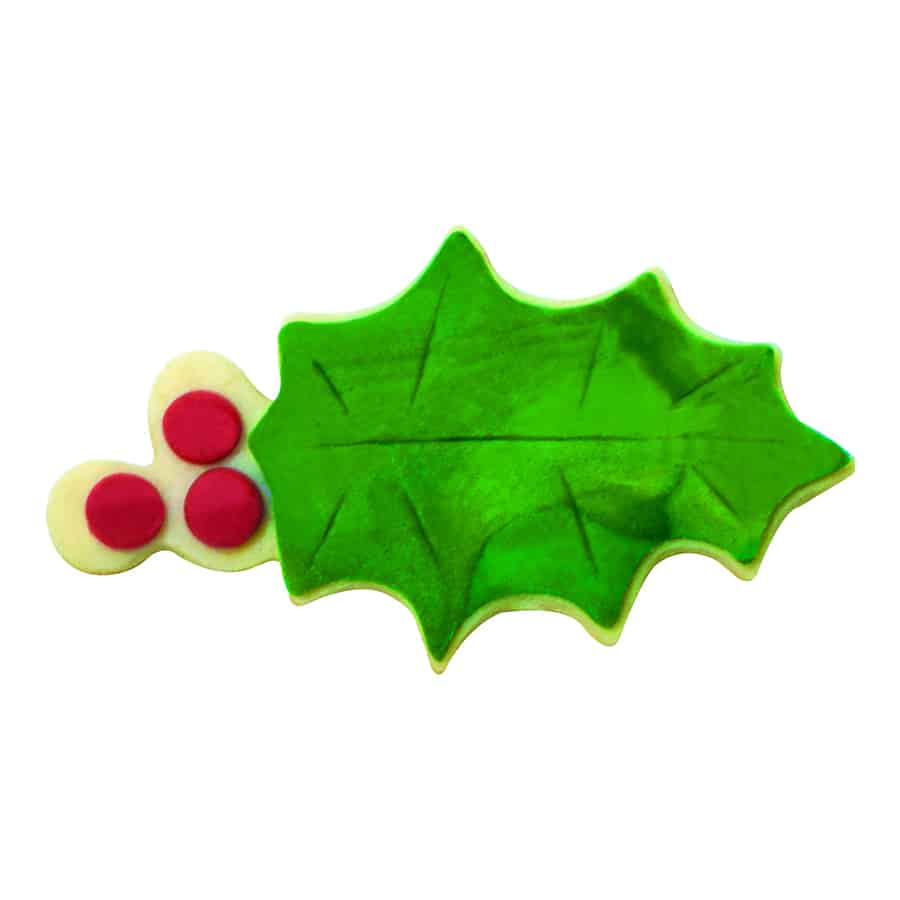 HOLLY LEAF 3.25" COOKIE CUTTER R&M 1137