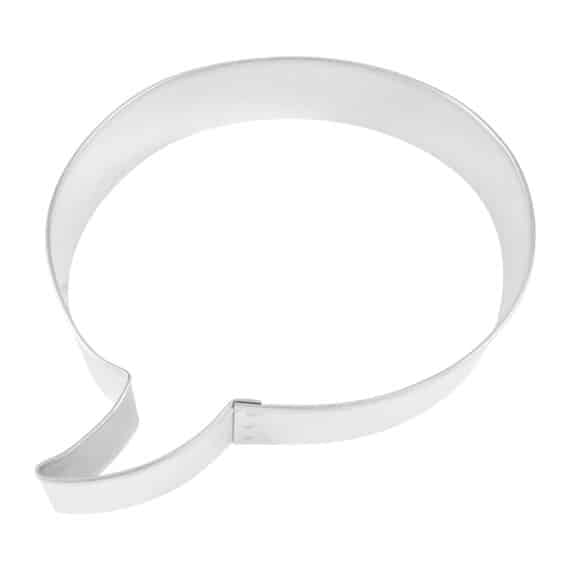 Conversation Bubble 4.25" Cookie Cutter R&M 1235