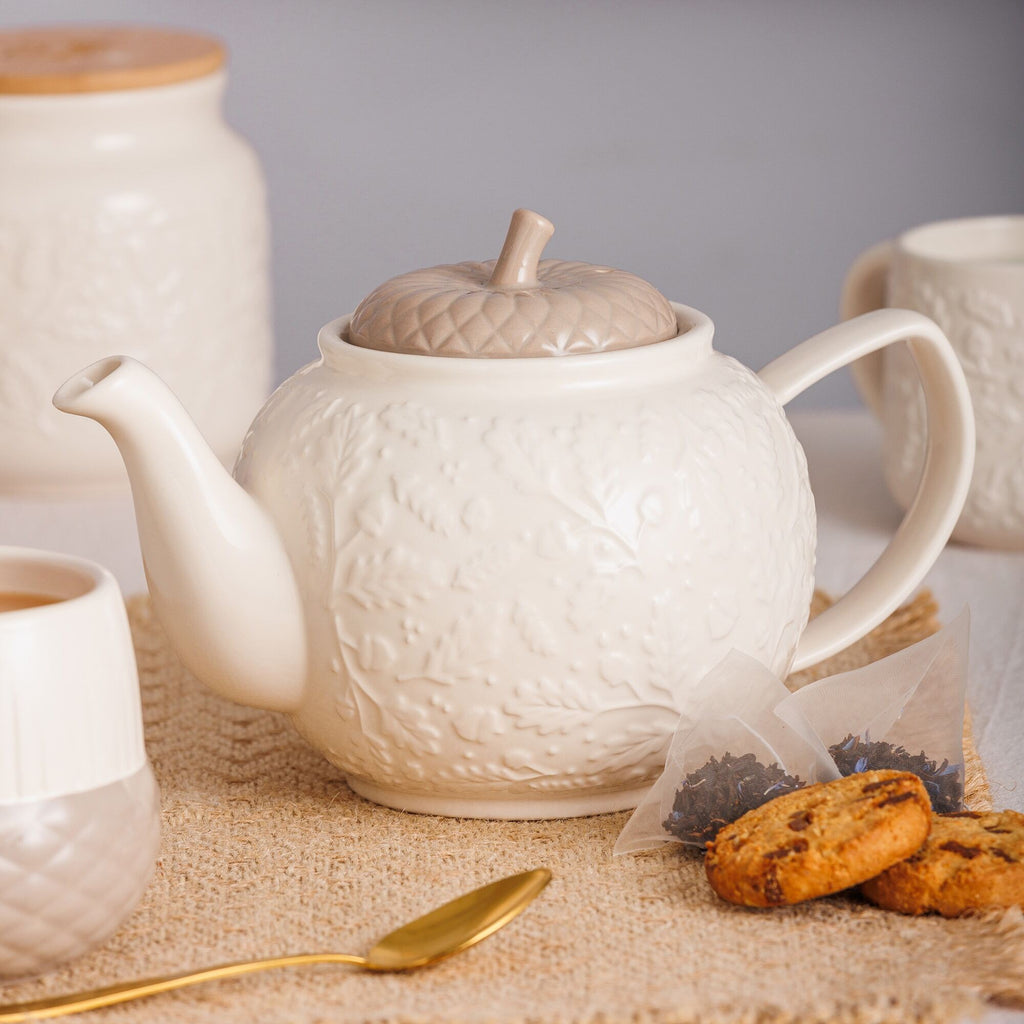 Teapot 6c acorn stoneware P&K RW 0059.784U