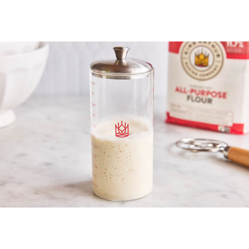 Sourdough Jar, Petite glass/ss KABC HIC 00263K