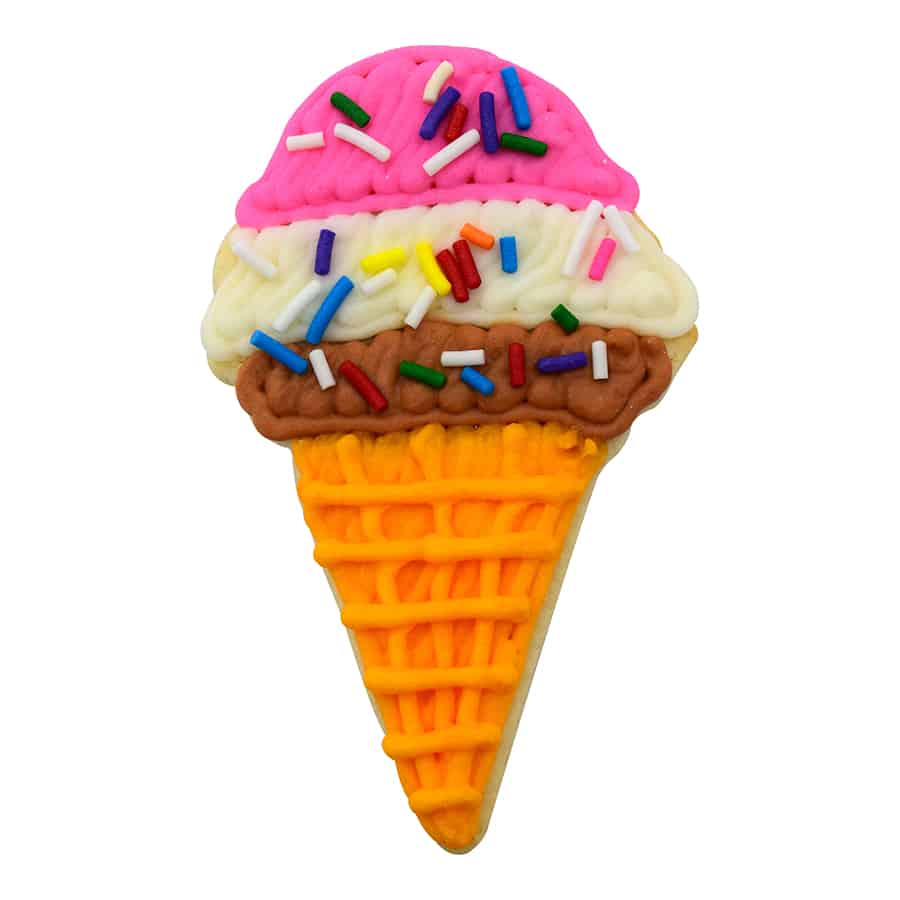 Ice Cream Cone 4" Cookie Cutter R&M 1300