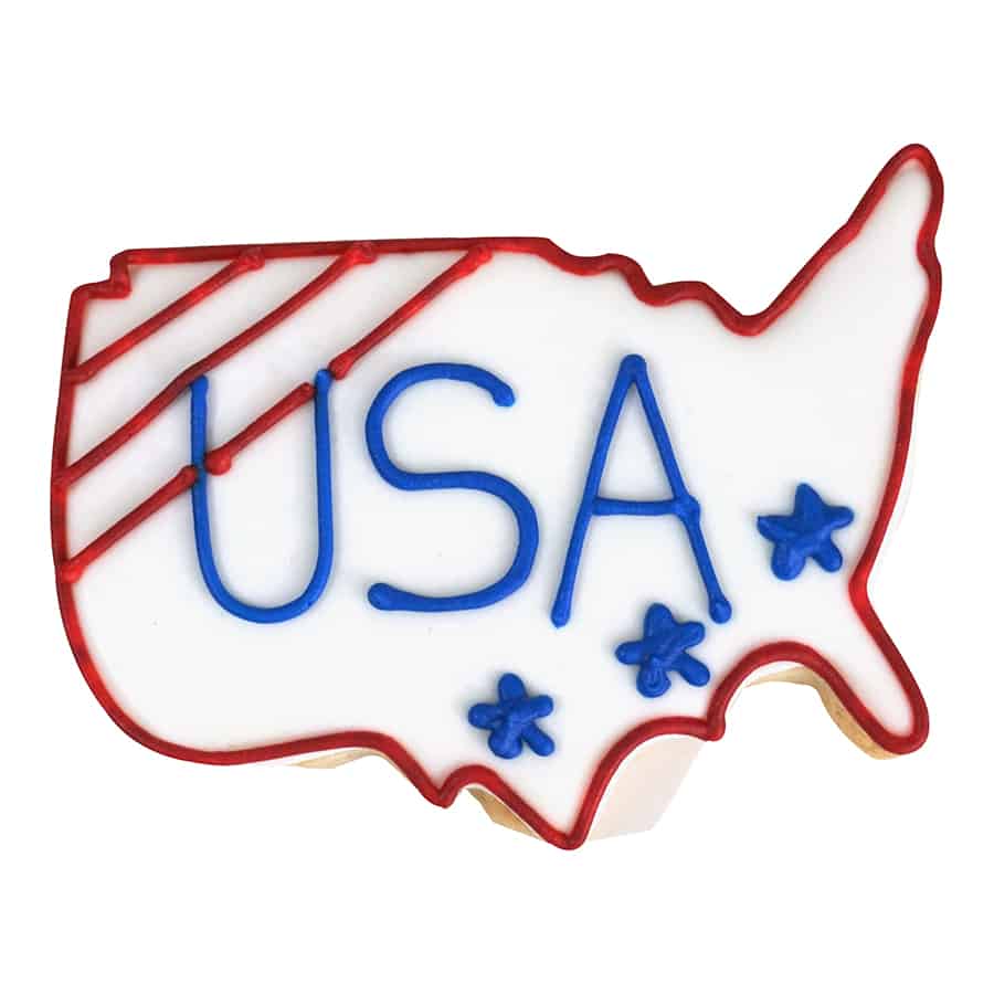 USA MAP 4.25" COOKIE CUTTER R&M 1451