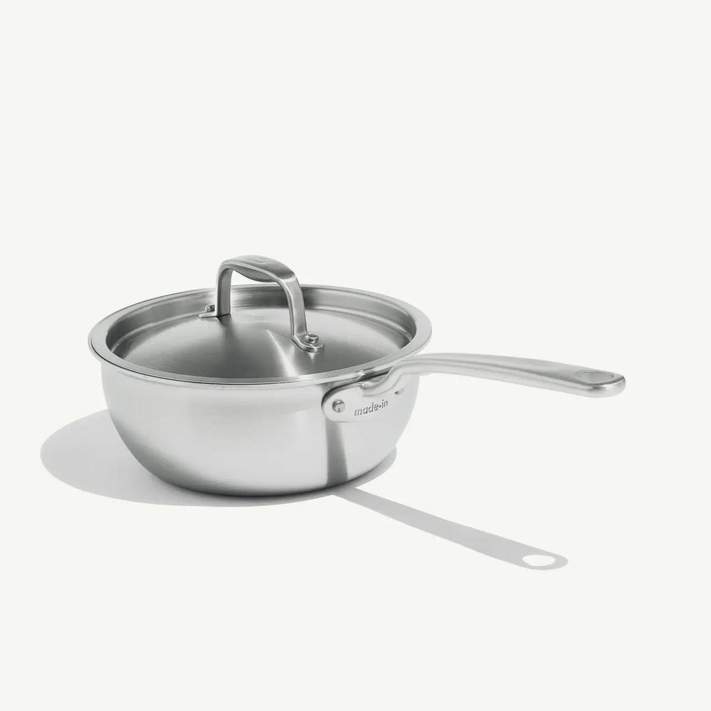 Saucier w/lid 2qt ss clad MADN COOK-2L-SAU