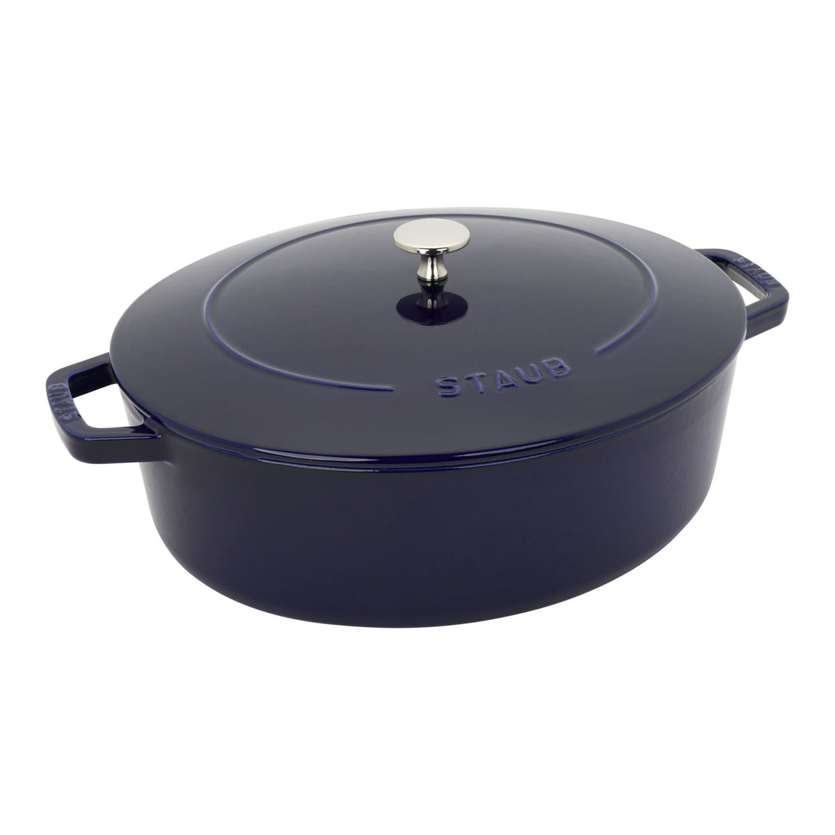 Cast Iron Dutch Oven 6.25qt Oval Dutch Oven Dk Blue STAUB 1029436