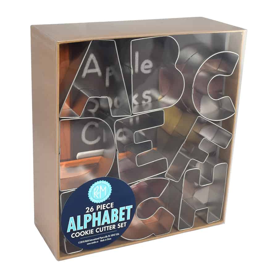 Alphabet, Individual Letters - 3" Cookie Cutters R&M SPLT
