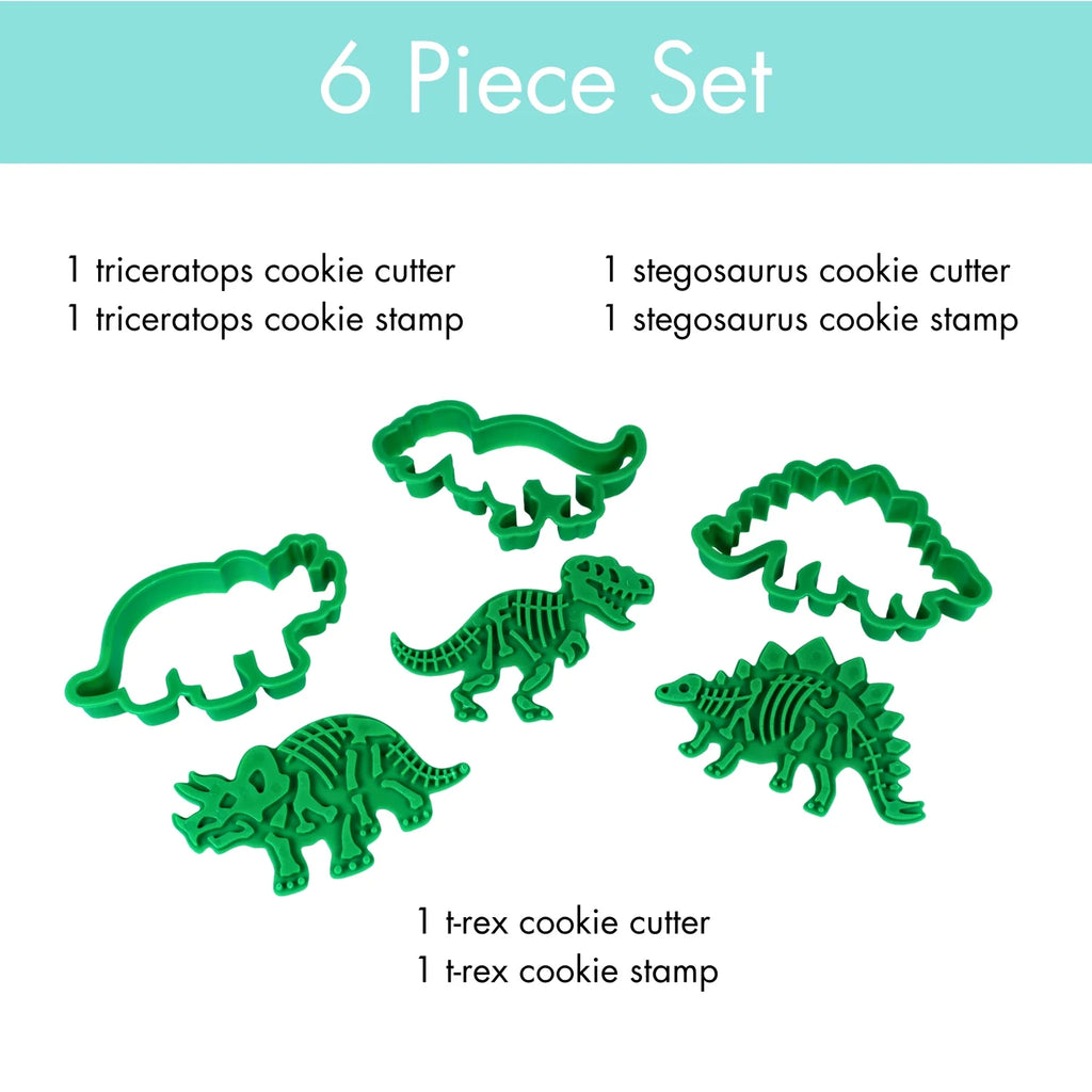Cookie Stamps, Fossil Fun 3pc HNDSTD BKS-DNOCS3