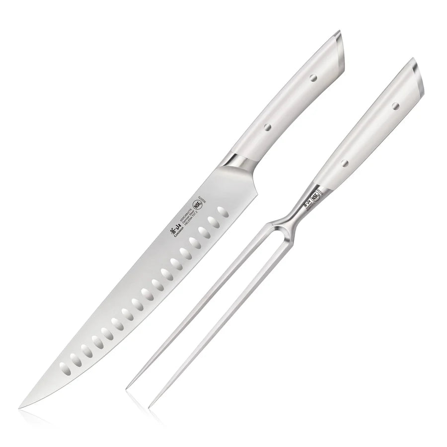 HELENA CARVING SET 2 PC WHITE CANG 503367