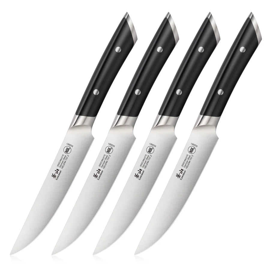 Steak Knife Set 4pc Helena blk CANG 503176