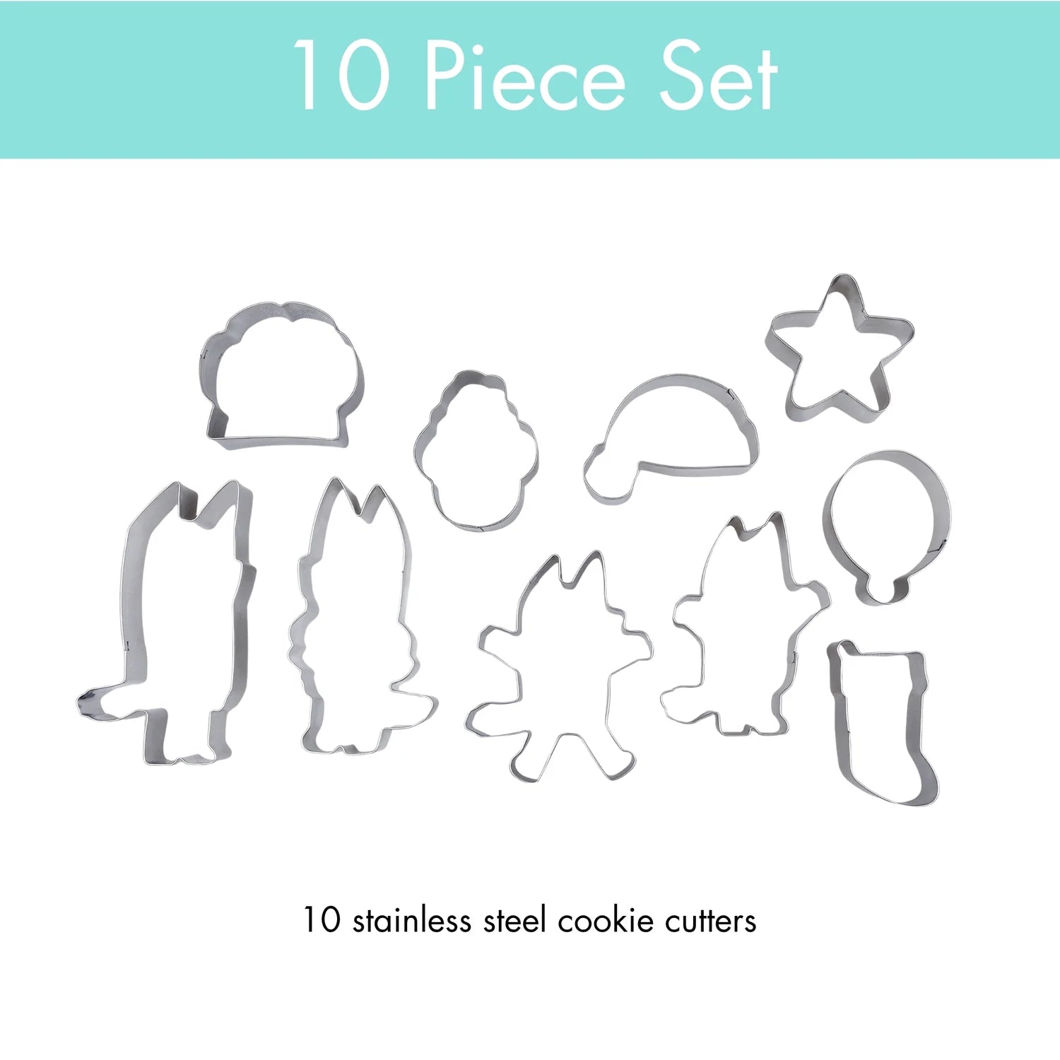 Cookie Cutter Tub , Holiday Bluey HNDSTD BLU-XMCC10