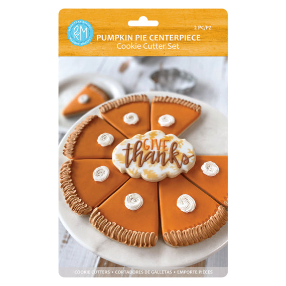 PUMPKIN PIE CENTERPIECE 2PC CC SET R&M 2029