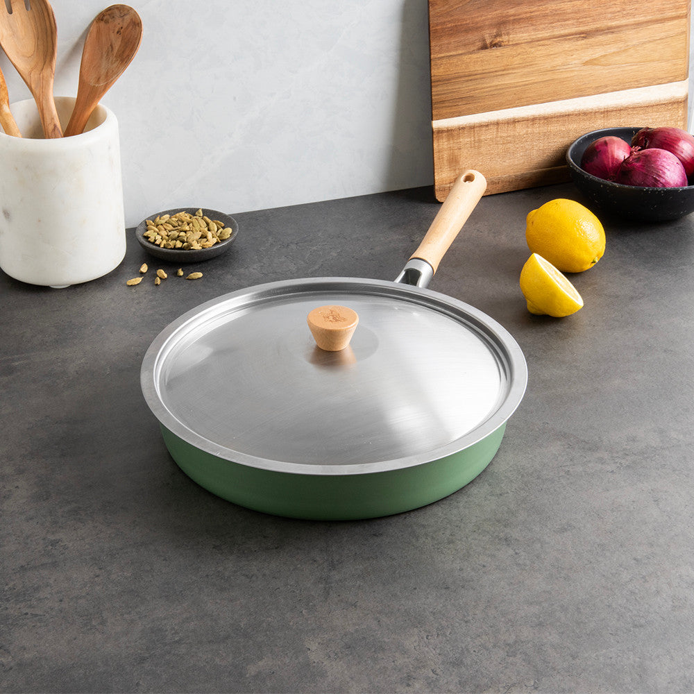 Lid, Skillet 12" ss cardamom NW 11170