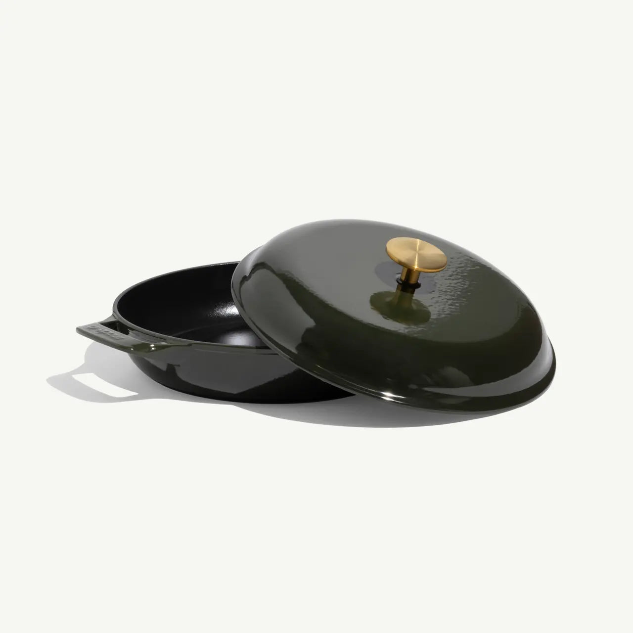 Brasier 3.5Qt Enam Cast Iron green MADN COOK-3BRAISE-WG-GD