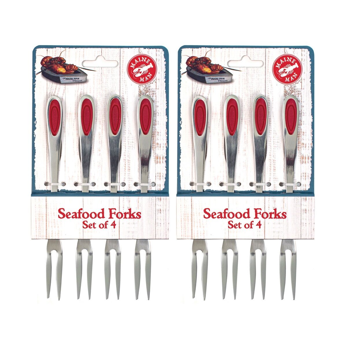 Forks, Seafood 4pc Maine Man HIC 71001