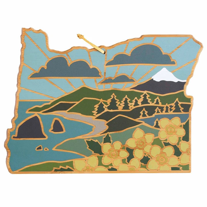 Cutting Board State Oregon scene TOBAM 27-9447