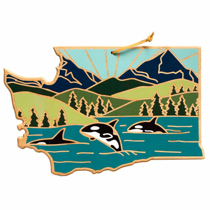 Cutting Board State Washington scene TOBAM 27-9458