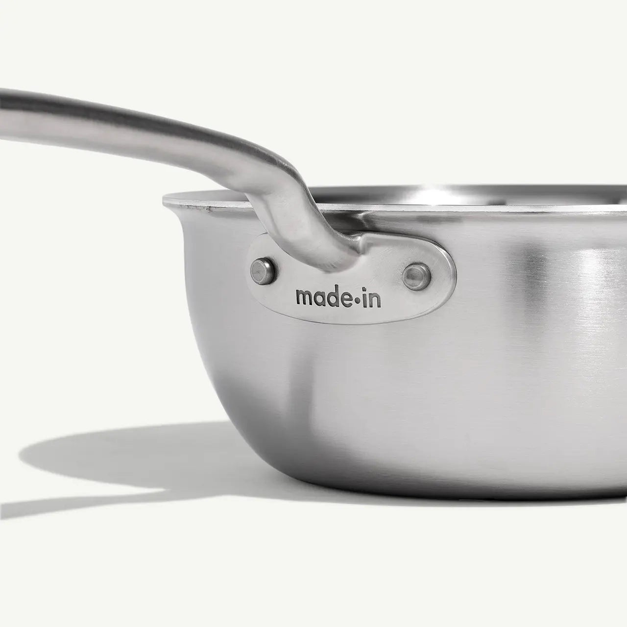 Saucier w/lid 2qt ss clad MADN COOK-2L-SAU