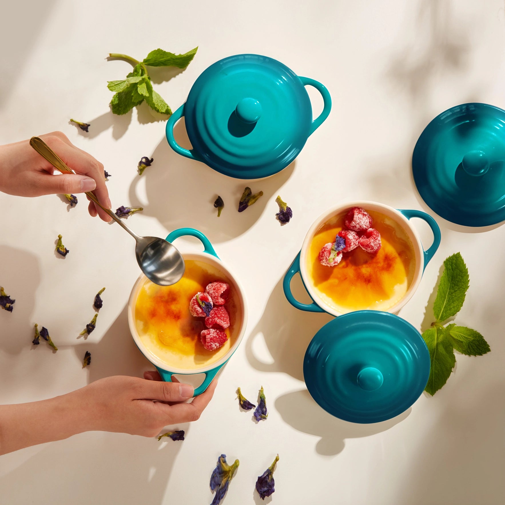 Mini Cocotte Casserole aqua ombre KOOK 1079SPLT
