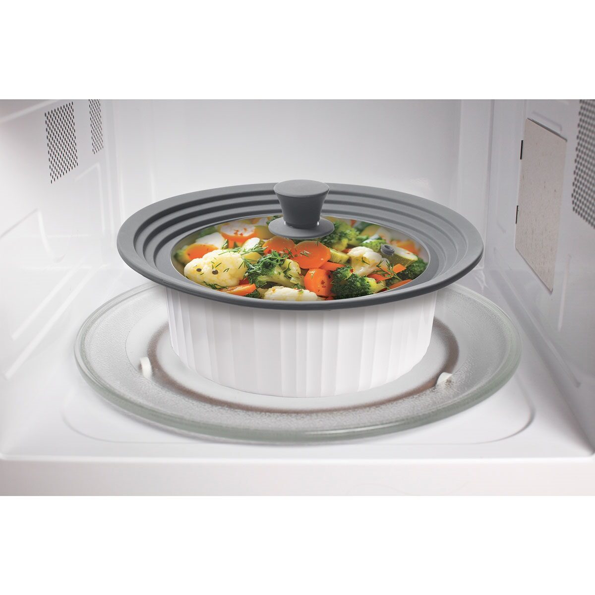 Univ Pot Lid and Microwave Cooking Cover HIC 34012