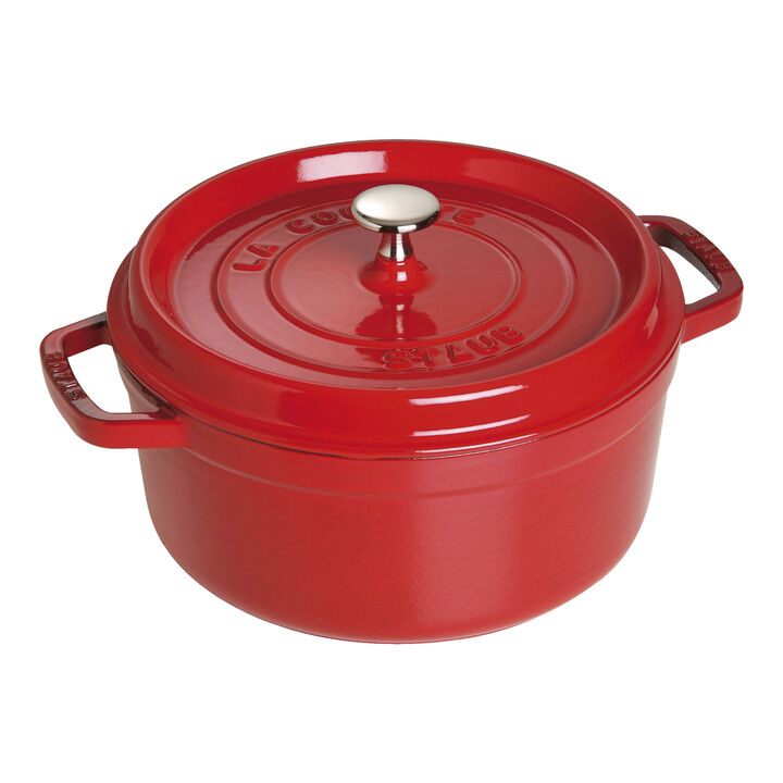 Cast Iron 4qt Dutch Oven Cherry STAUB 1033364