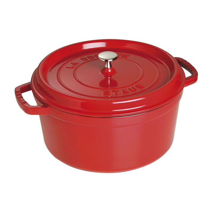 Cast Iron 7qt Dutch Oven Cherry STAUB 1033400