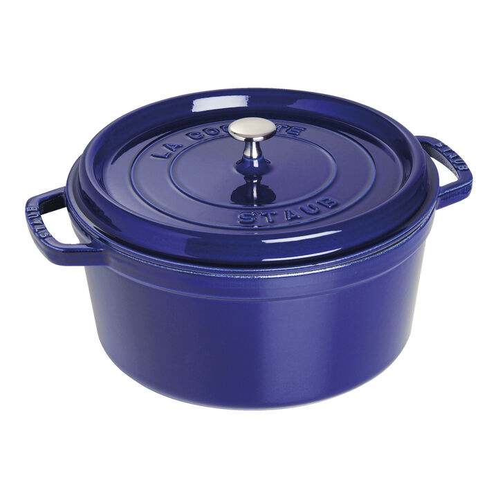 Cast Iron 7qt Dutch Oven Dk Blue STAUB 1004301