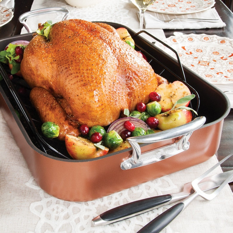 ROASTER EXTRA LARGE W/ RACK 18X13.8 NW 41733