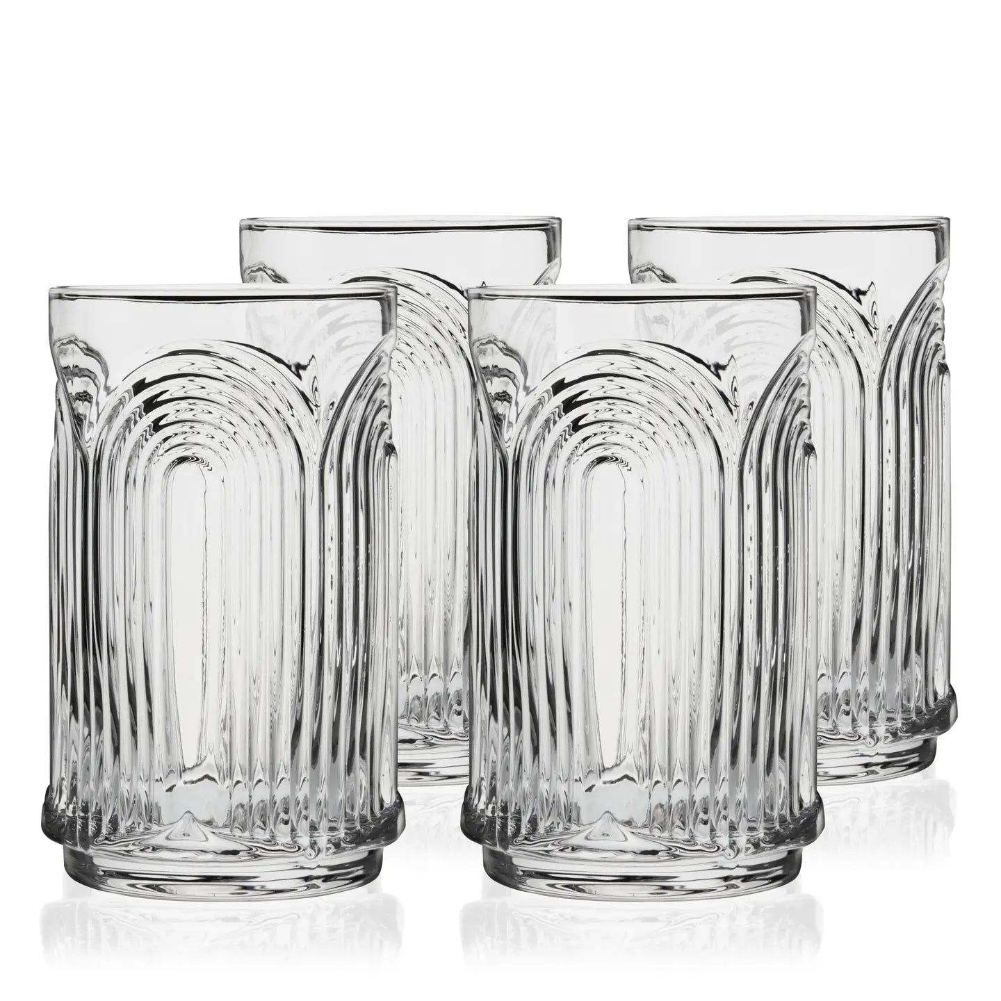 Highball glasses Deco Beau 4pc crys VISKI 11243