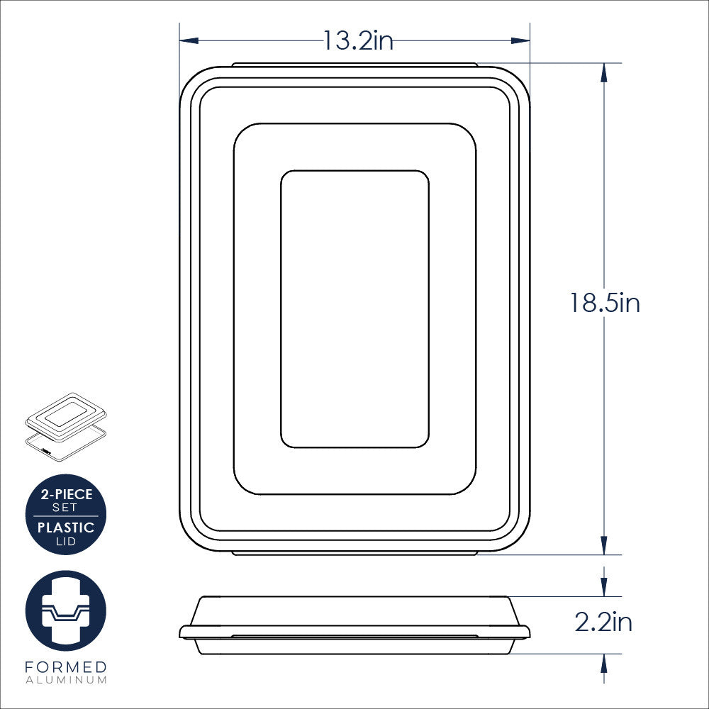Half Sheet Pan w/lid NW 43103