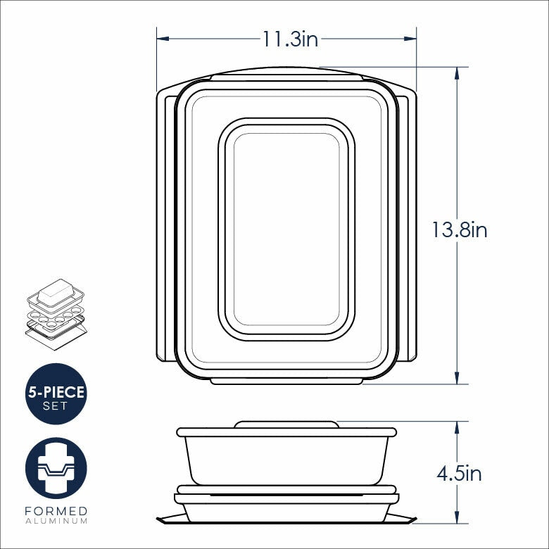 5 Pc Baking Set NW 48000