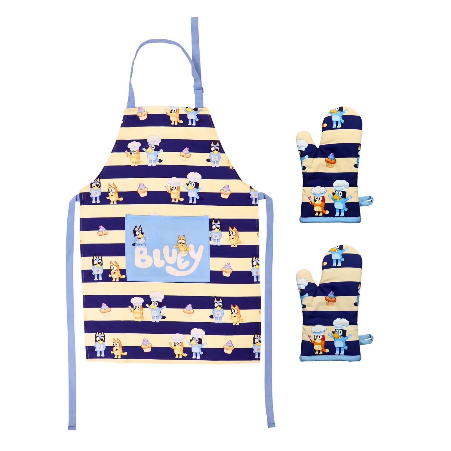 Youth Set, Apron & 2 Mitts - Bluey HNDSTD BLU-YAPMTSET
