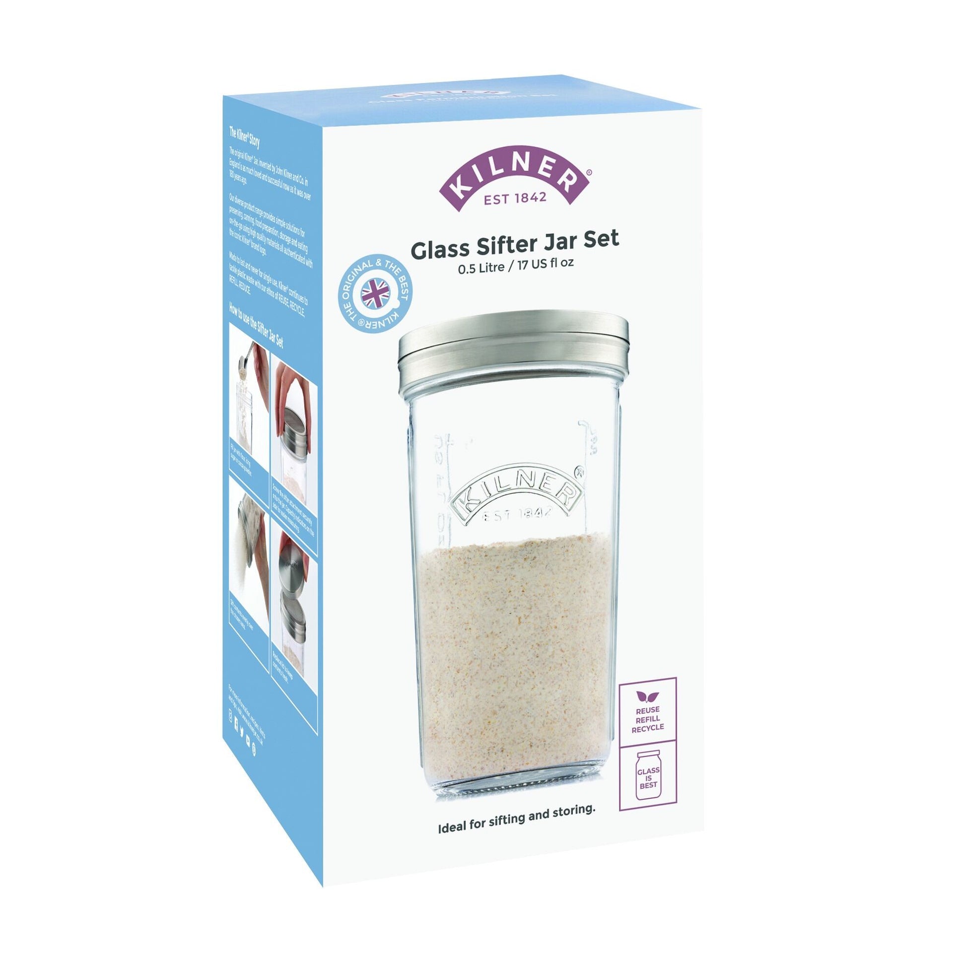 Sifter Jar Set Kilner RW 0025.080U