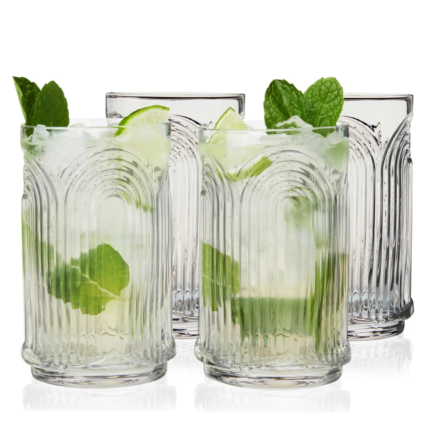 Highball glasses Deco Beau 4pc crys VISKI 11243