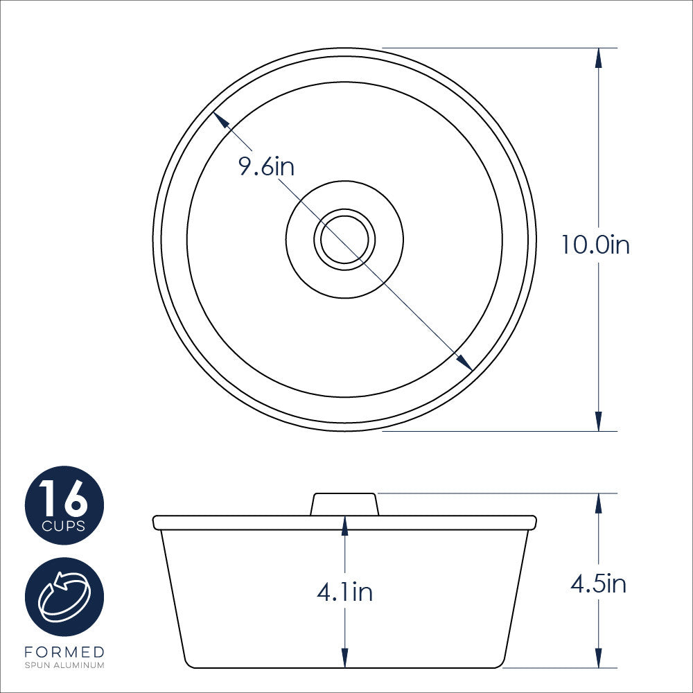 Angel Food Cake Pan, Northern Lights NW 50922