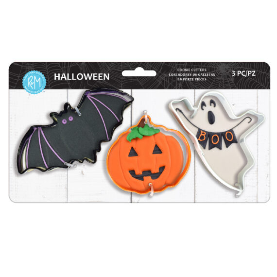 HALLOWEEN 3PC COOKIE CUTTER SET R&M 5113