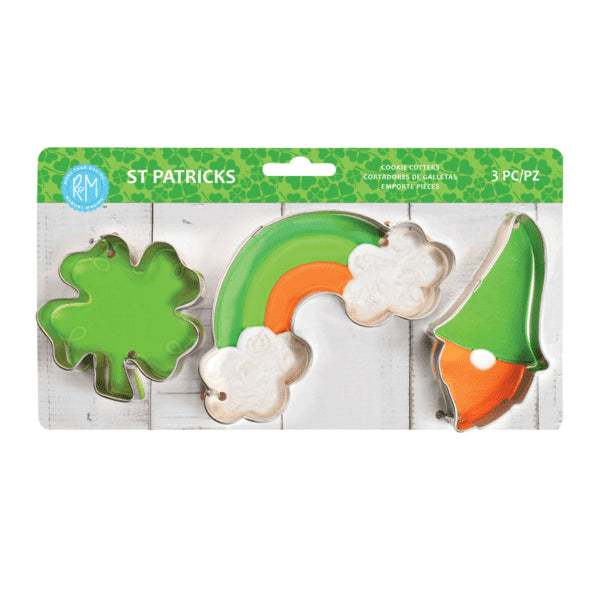 ST PATRICKS 3PC COOKIE CUTTER SET R&M 5189