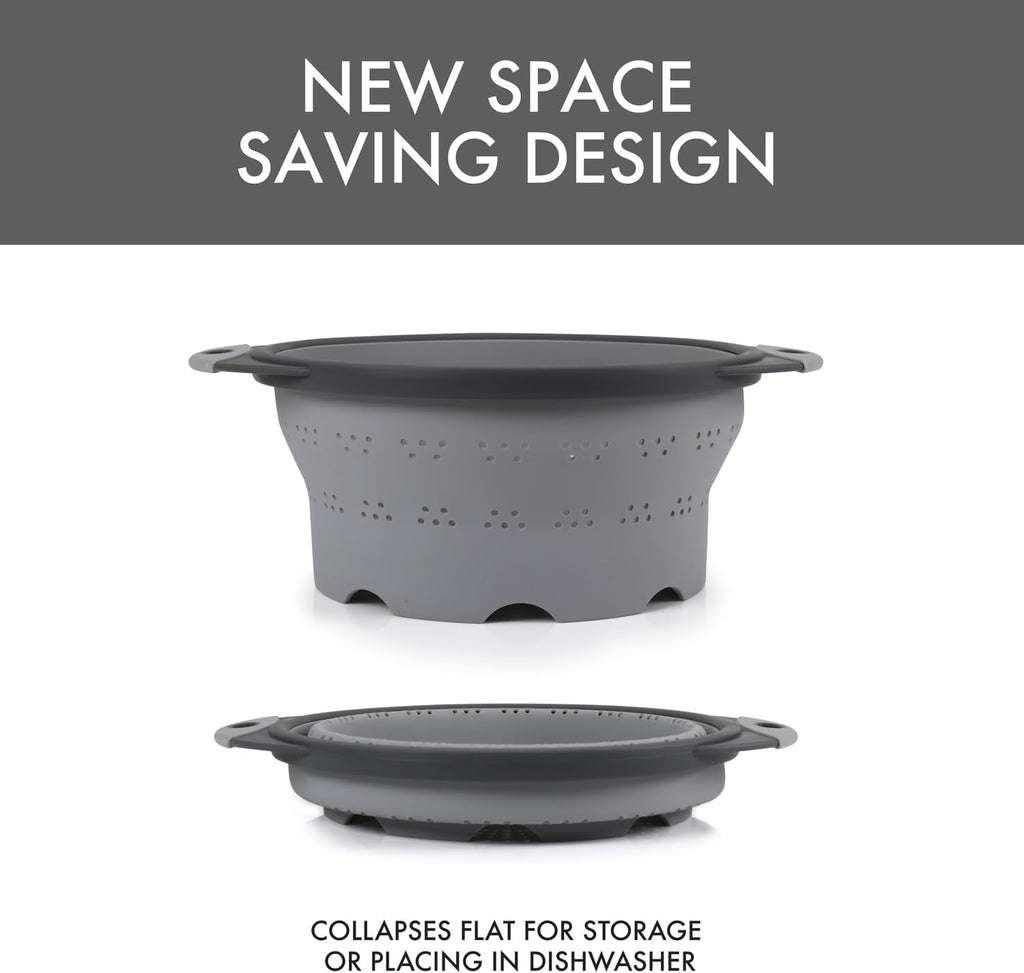 Collapsible Colander 10" gray DEX 10CC2-432-429