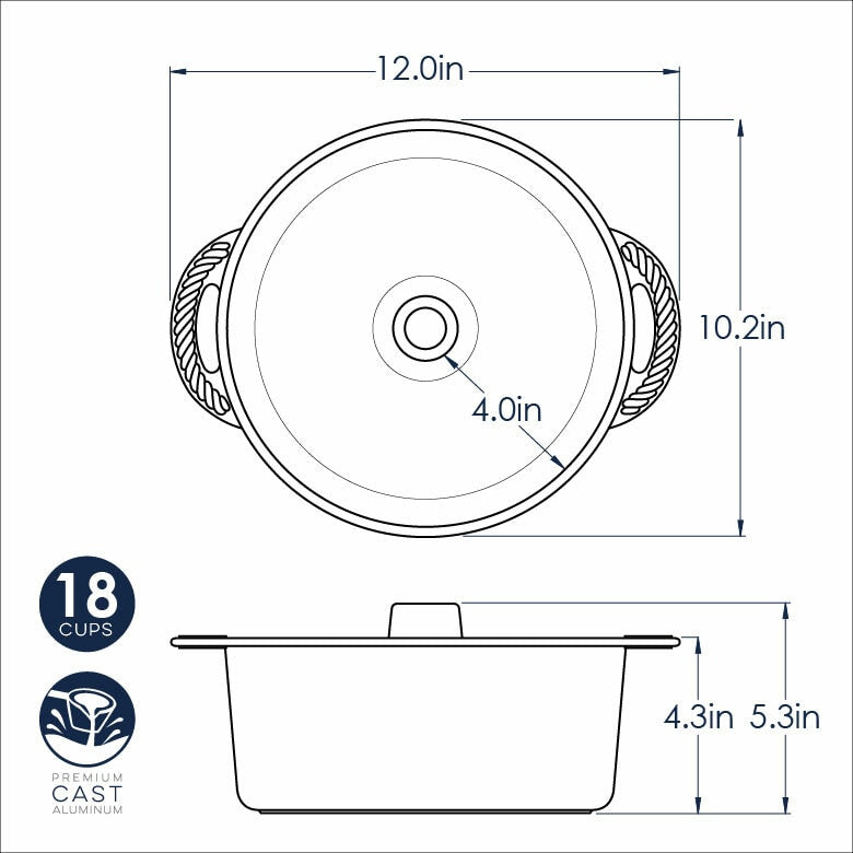 Procast Pound Cake & Angel Food Pan NW 52537