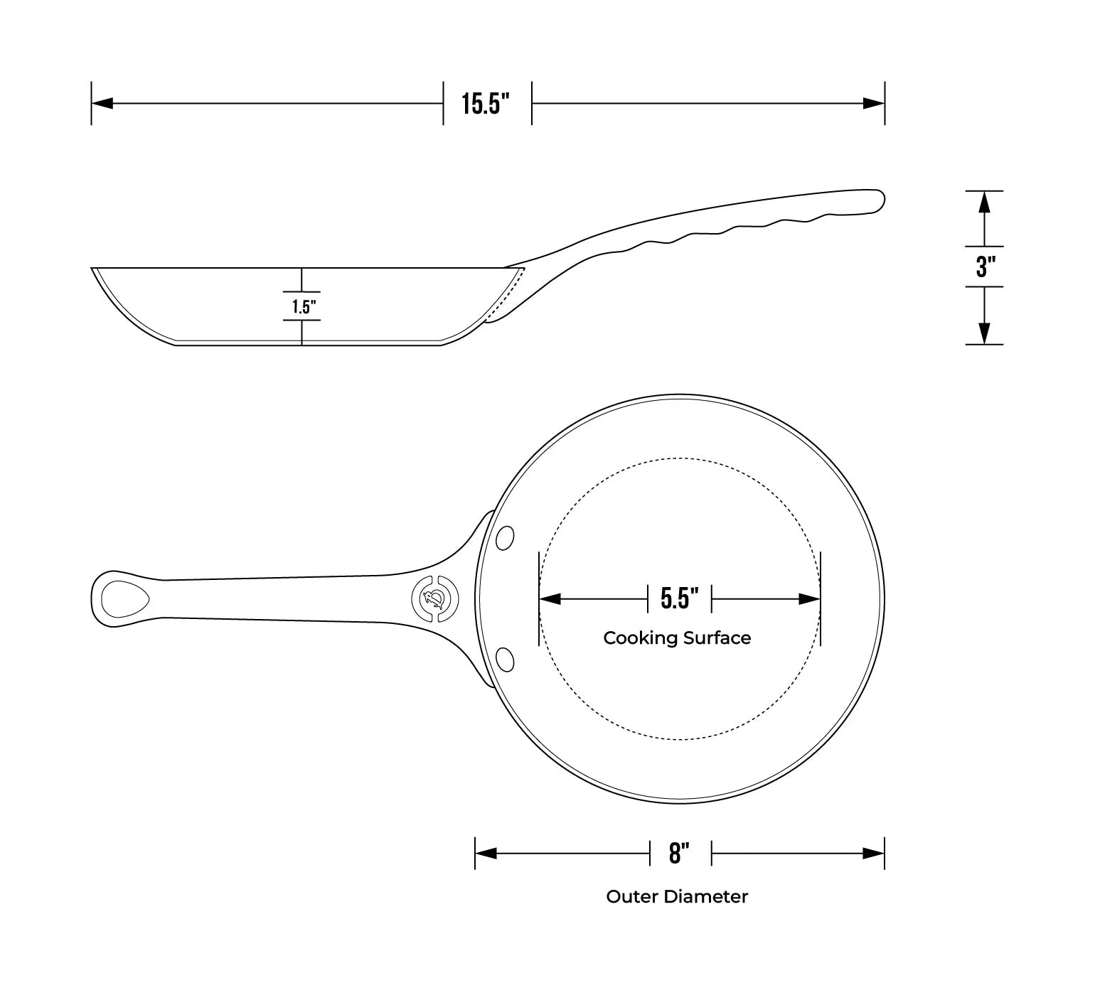 Fry Pan Carbon Steel 12.5" DEBUY 5680.32