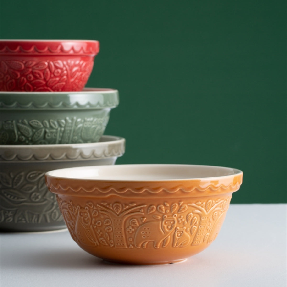 Mixing Bowl Bear, Ochre S24 9.75" Mcash RW 2002.148U