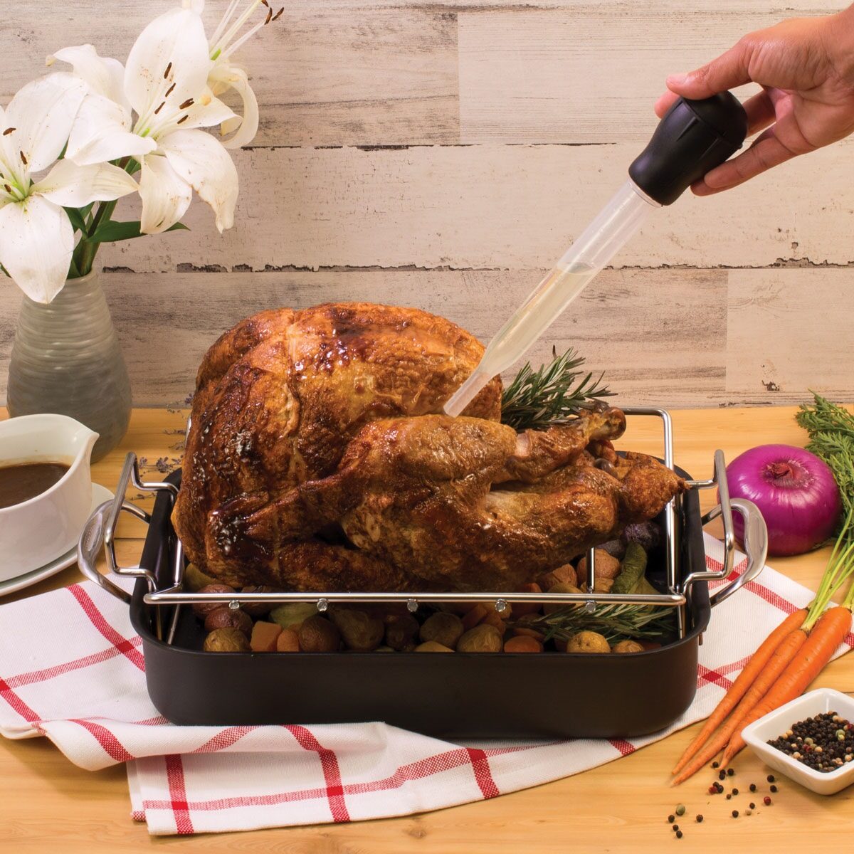 Roasting Heat Resistant Turkey Baster and Meat Marinade HIC 43794