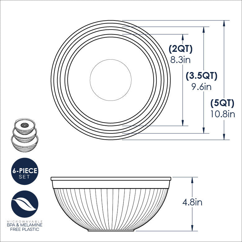 Covered Bowl Set, Prep & Serve NW 69556