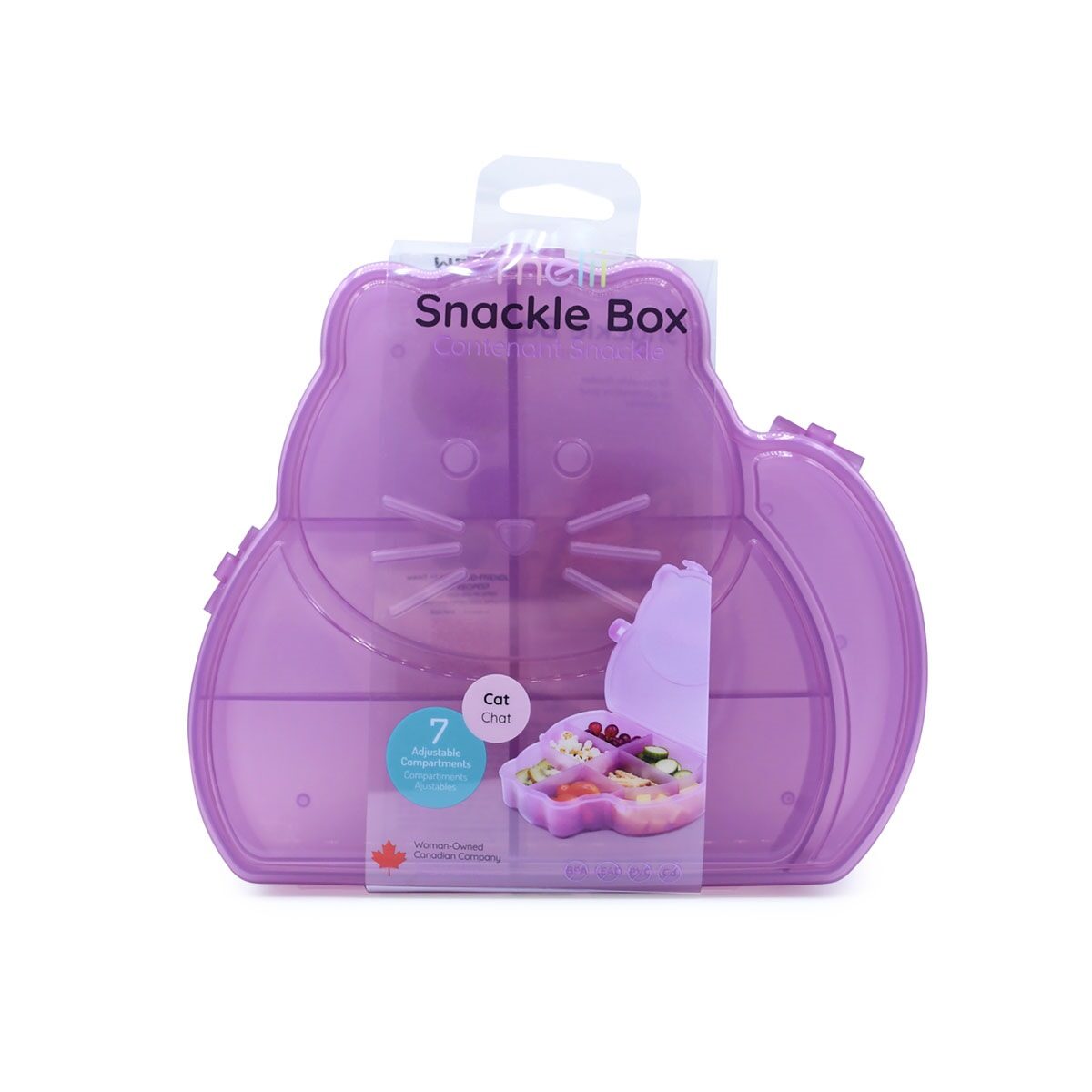 Snackle Box Cat purple Melii HIC 23540