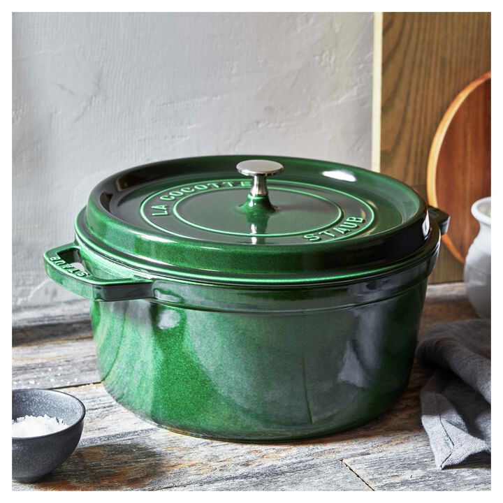 Cast Iron 4qt Dutch Oven Basil STAUB 1003973